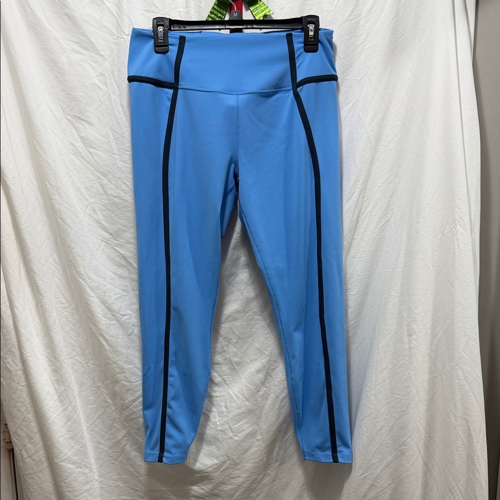 Nike Light Blue Leggings with Black Trim